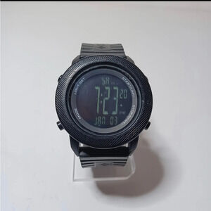 Columbia Digital Watch CT010 J11 Blavk Ruber Straps Working New Battery